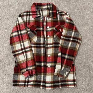 Women's Red and Multi Cardigan